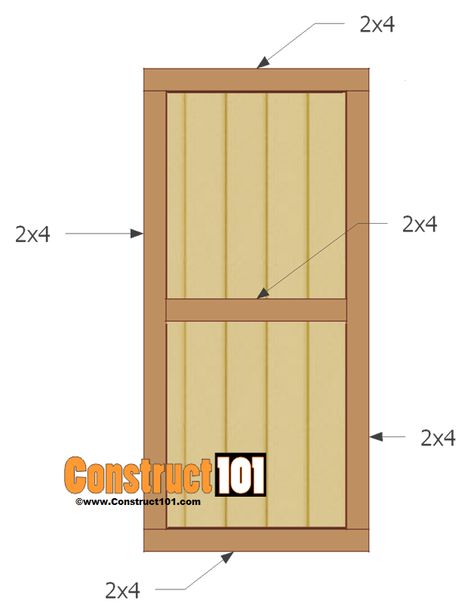 single shed door plans door Shed Doors How To Build, Door Plans, Shed Plans 12x16, Shed Door, Diy Storage Shed, Wood Shed Plans, Build Your Own Shed, Building A Door, Lean To Shed