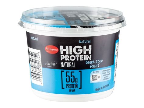 Milbona High Protein Greek Style Yoghurt - | Lidl UK Chicken Greek, High Protein Chicken, Natural Yogurt, Fresh Meat, Greek Style, Wine Chiller, Meat Free, Fruit And Veg, Fat Free