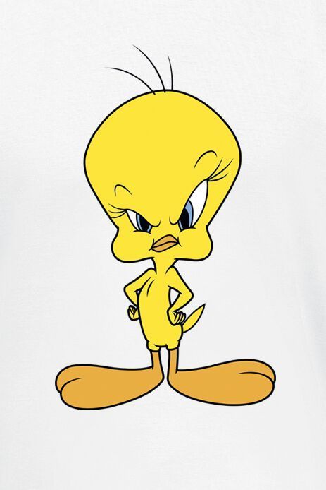 How To Draw Tweety Bird, Tweety Bird Aesthetic, Tweety Drawing, Tweety Bird Tattoo, Looney Tunes Tattoo, Bugs Bunny Pictures, Tweety Bird Drawing, Bird Paintings On Canvas, Aryton Senna