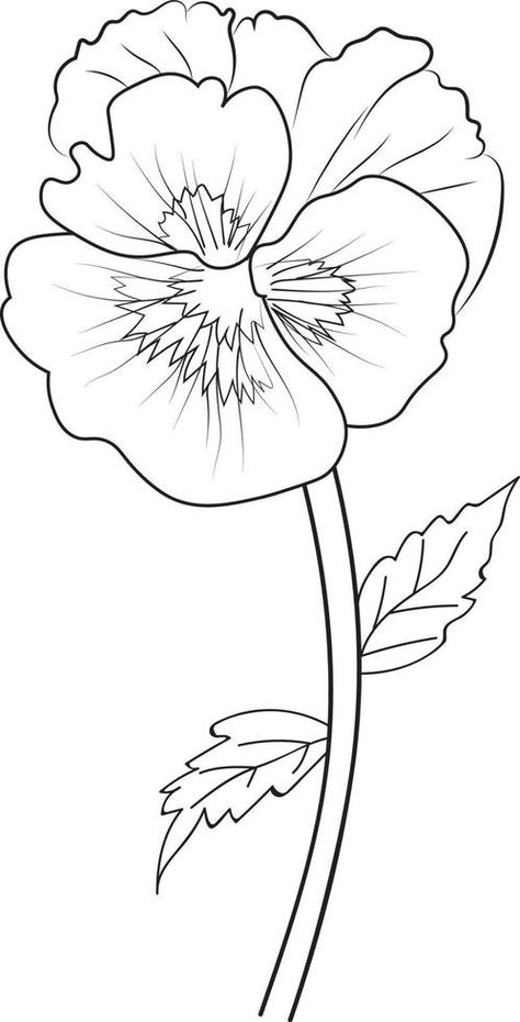 Cute flower coloring pages, pansy drawing, Neon Violet,  flower drawing, Hand drawn botanical spring elements bouquet of pansy flower line art coloring page, easy flower drawing. Violet Flower Drawing, Pansy Drawing, Palette Playground, Spring Elements, Art Topics, Neon Violet, Flower Line Drawing, Easy Flower Drawings, Draw Flowers