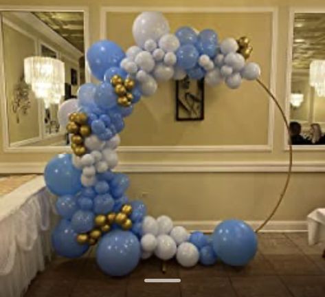 Half Moon Balloon Garland, Sun And Moon Balloon Garland, Half Moon Balloon Arch, Moon Balloon Garland, Moon Balloon Arch, Moon And Stars Balloon Arch, Light Blue And Gold Balloon Arch, Moon Balloon, Pink Birthday