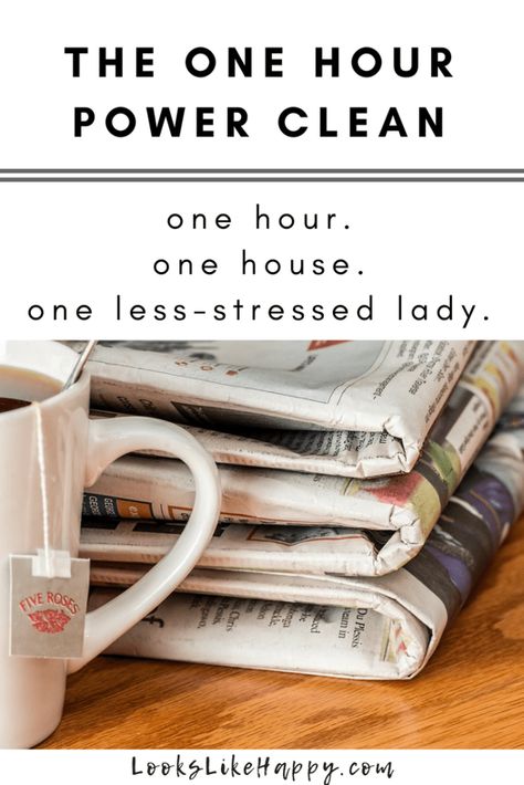 The "One Hour Power Clean" Method That Will Change Your Life Power Hour Cleaning, One Hour Cleaning Method, 1 Hour Cleaning Method, Homemaking Ideas, Home Declutter, Cleaning Routines, Clean Kitchen Cabinets, Cleaning Stuff, Power Hour