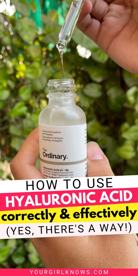 You cannot live in this age without hearing about hyaluronic acid and all it does for your skin. But are you using it, right? I hope so! If you have doubts, read this guide on how to use hyaluronic acid, what hyaluronic acid benefits it has, how to use The ordinary hyaluronic acid or for hair, and so much more. Get on! Ordinary Hyaluronic Acid Serum, Hyaluronic Acid Ordinary, Hyloranic Acid Serum Benefits, How To Use Hyaluronic Acid, Hyaluronic Acid Benefits Skincare, Hyloranic Acid Serum, When To Use Hyaluronic Acid, Hyloranic Acid, Benefits Of Hyaluronic Acid