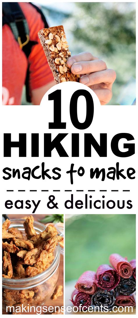 10 Easy Hiking Snacks To Make. Going on a hike soon? Here are 10 easy hiking snacks and backpacking food to make. These all look so delicious and will be a great addition for your next trip  #makingsenseofcents #easyhikingsnacks #hikingsnacks #backpackingfood Hiking Snacks Backpacking Food, Hiking Food Backpacking Meals, Snacks For Hiking, Easy Healthy Snacks, Camping Snacks, Fast Cooking, Hiking Snacks, Hiking Food, Eating Healthier