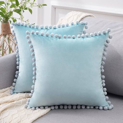 Amazon.com: Top Finel Blush Pink Lumbar Pillow Covers 12x20 Set of 2, Decorative Throw Pillow Covers for Couch Bed Sofa Soft Velvet Pillow Cases with Tassels for Girl's Room Cute Aesthetic Home Decor : Home & Kitchen Turquoise Pillows, Blue Pillow Covers, Outdoor Cushion Covers, 16x16 Pillow Cover, Decorative Cushion Covers, Velvet Pillow Covers, Decorative Throw Pillow Covers, Lumbar Pillow Cover, Velvet Cushions