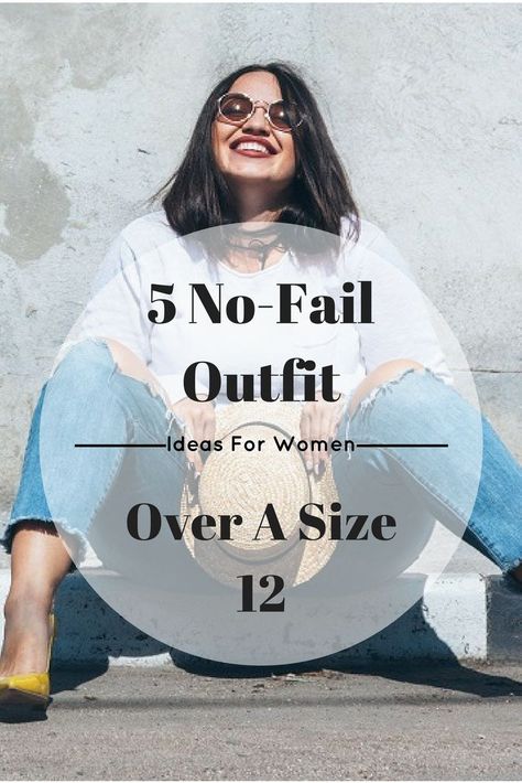 5 No-Fail Outfit Ideas For Women Over A Size 12. We’re here with 5 no-fail outfit ideas that plus size women can add to their repertoire whenever they want to look fabulous in a flash.  #beauty #style #fashion #hair #makeup #skincare #nails #health #fitness #exercise Outfit Ideas For Size 12 Women, Outfit Ideas Size 14-16, Size 12 Women Outfits Summer, Size 14/16 Outfit Ideas, Outfit Ideas For Plus Size Women, Size 16 Women Outfits, Size 12 Women Outfits, Size 12 Outfits, Real Women Fashion