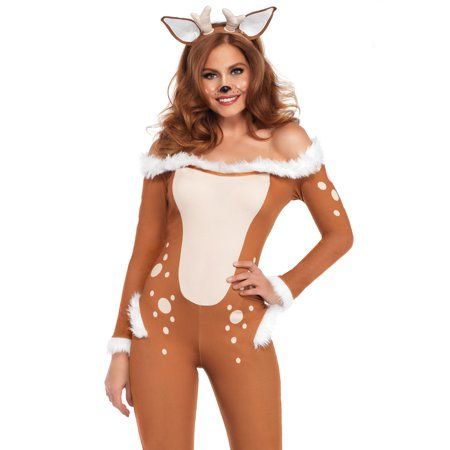 Best Group Costumes, Deer Halloween Costumes, Reindeer Onesie, Reindeer Costume, Catsuit Costume, Deer Costume, Animal Costumes, Leg Avenue, Cute Halloween Costumes