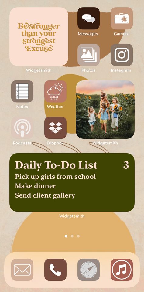 School Home Screen Ideas, Organized Iphone Home Screen Ideas, To Do List Widget Iphone, Ways To Organize Home Screen Iphone, Productive Home Screen Iphone, How To Organize Your Phone Home Screen, Customizing Iphone Home Screen, How To Set Up Iphone Home Screen, How To Organize Your Iphone Home Screen