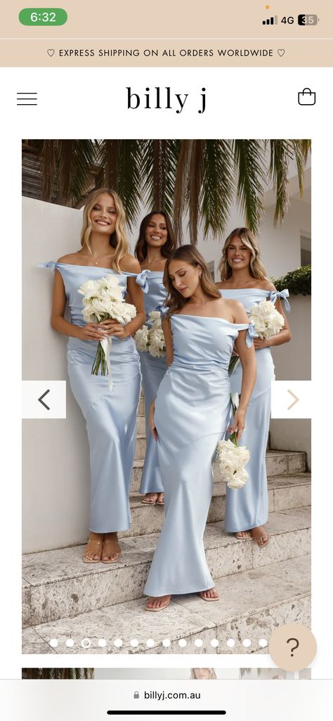 Bridesmaid Same Color Different Style, Light Blue Bridesmaid Dresses Mismatched, Mismatched Bridesmaid Dresses Blue, Sky Blue Bridesmaid Dresses, Light Blue Bridesmaid Dresses, Blue Hydrangea Wedding, Hydrangeas Wedding, Mismatched Bridesmaid Dresses, Blue Bridesmaid Dresses