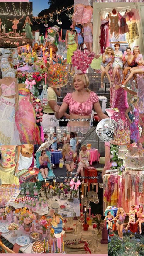 21st birthday moodboard!!! Birthday Moodboard, Spring Fashion Chic, Bachelorette Party Weekend, Summer Party Themes, Bday Party Theme, Bachelorette Party Planning, Garden Party Birthday, Spring Birthday, Photo Wall Collage