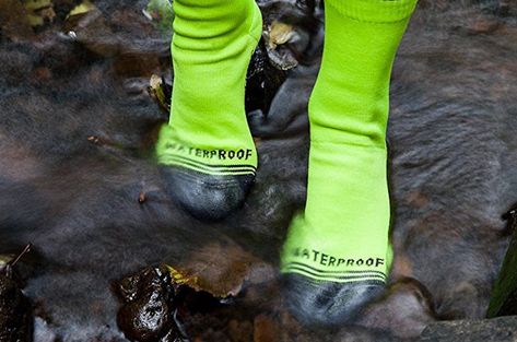 Showers Pass Socks: Keep Your Feet Dry with These Waterproof Socks Waterproof Socks, Outdoor Activity, In The Rain, Outdoor Fun, Leather Glove, The Rain, Don't Let, Rubber Rain Boots, Cycling