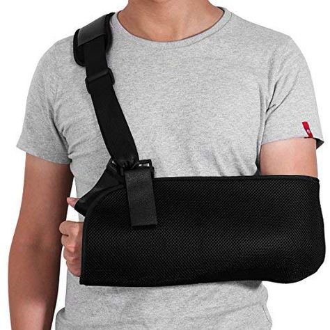 ROSENICE Arm Sling - Shoulder Immobilizer Medical Support Strap for Broken Fractured Arm Elbow Wrist Adjustable Shoulder Rotator Cuff Support Brace Left and Right Arm - https://t.co/hEJdCf2qbr Fractured Arm, Arm Sling, Elbow Braces, Elbow Support, Racing Jackets, Broken Arm, Shoulder Support, Shoulder Injuries, Rotator Cuff