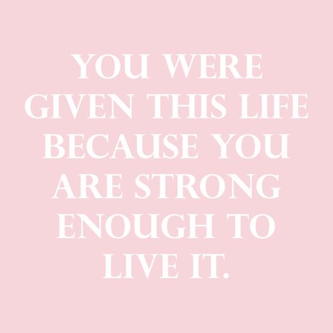 Daglig Motivation, Pink Inspiration, Pink Quotes, Lovely Quote, Girly Quotes, You Are Strong, Some Words, Note To Self, The Words