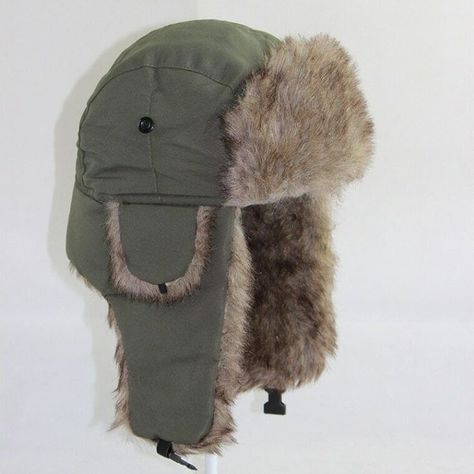 Trooper Hat, Russian Hat, Snow Hat, Ski Hat, Faux Fur Hat, Ski Hats, Trapper Hats, Russian Fashion, Dream Clothes