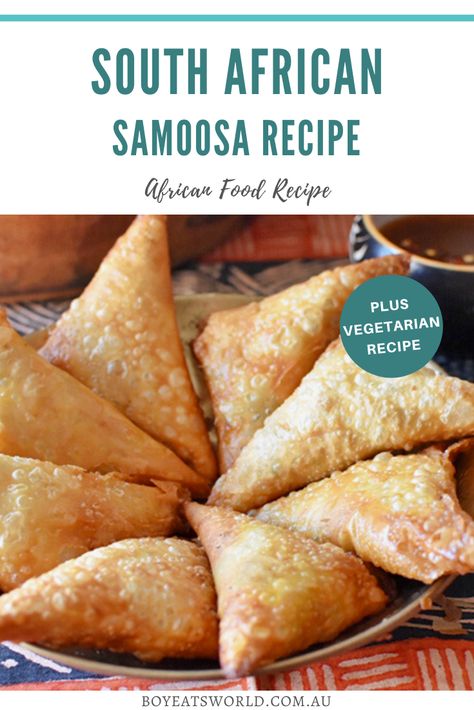 Droewors Recipe South Africa, South African Pie Recipes, Dinner Recipes International, South African Vegetarian Recipes, Best South African Recipes, African Cooking Recipes, South Africa Food Recipes, Best International Recipes, African Samosas