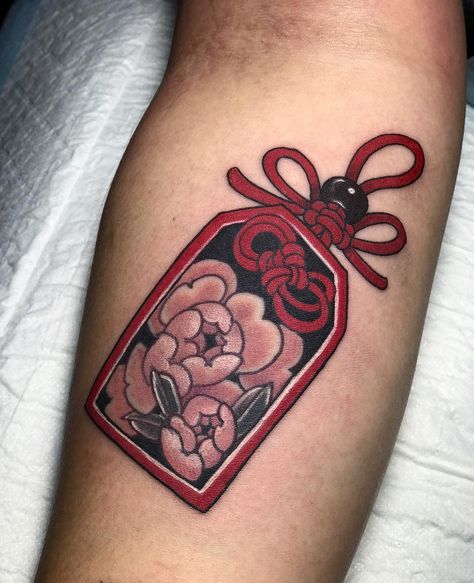 Thank you christina done at 🖤@kaleidoscopetattoostudio #japanesecharm #japanesecharmtattoo #luckytattoo #irezumi #irezumicollective #sydneytattooartist #japanesetattoo #tttism Asian Lucky Charm Tattoo, Japanese Lucky Charm Tattoo, Lucky Charm Tattoo, Omamori Tattoo, Japanese Lucky Charm, Colored Tattoo, Lucky Tattoo, Charm Tattoo, Tattoo Background