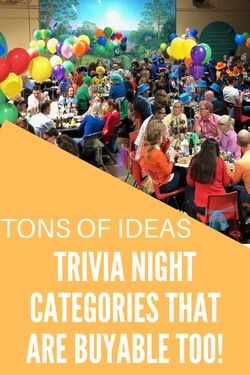 Trivia Night Fundraiser, Youth Group Events, Fundraiser Themes, Trivia Categories, Large Group Games, Team Theme, Senior Games, Movie Categories, Trivial Pursuit