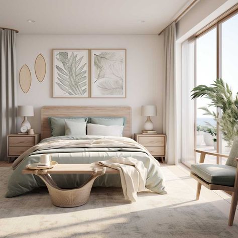 From Drab to Fab with Master Bedroom Interior Revamp Ideas • 333+ Images • [ArtFacade] Luxurious Master Bedrooms, Bedroom Interior Ideas, Scandi Bedroom, Sophisticated Bedroom, Minimalist Bedroom Design, Scandinavian Bedroom, Bohemian Vibes, Bohemian Modern, Aesthetic Minimalist