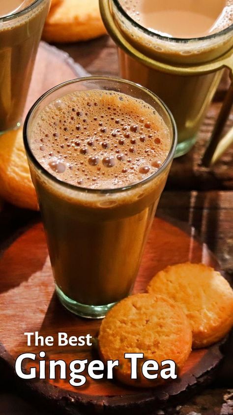 The Best Ginger TeaHow to make Ginger TeaAllam ChaiVismai Food Chai Making Video, Tasty Tea Recipes, Ginger Coffee Recipe, Cold Beverages Recipes, Easy Tea Recipes, Chai Recipe Tea, How To Make Good Tea, How To Make Ginger Tea, How To Make Chai Tea