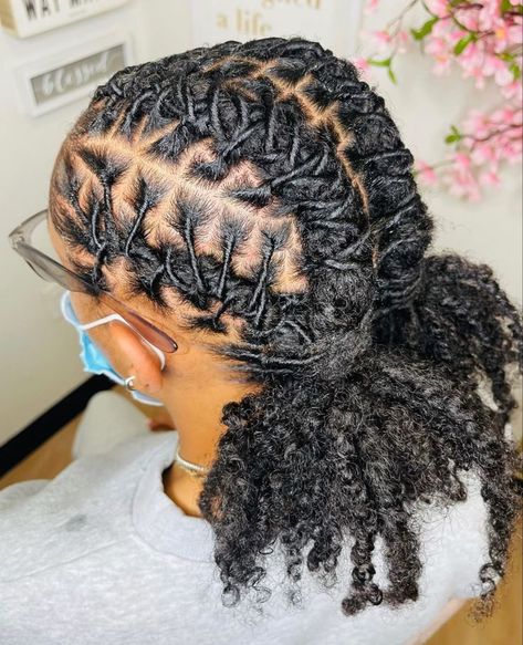 @hairinpeace 🤎 in 2022 | Short locs hairstyles, Dreadlock styles, Short dreadlocks styles Long Starter Loc Styles For Women, Styles With Dreads For Women, Barrel Roll Loc Styles Women Short, Locs Hairstyles Cornrows, Braid Loc Styles For Women, Barrell Twist On Locs Ponytail, Coil Locs Hairstyles For Women, Loc Styles Barrel Rolls, Crown Dreadlock Styles