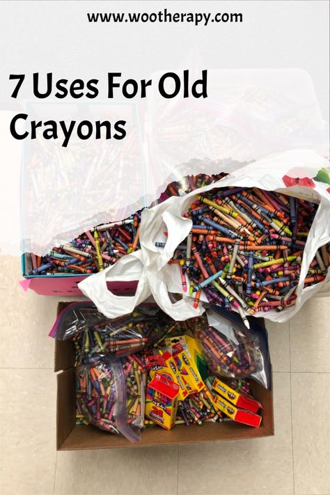 Don't throw out those broken crayons! Broken crayons still have a lot of life left in them and can be repurposed numerous ways. Head over to the blog and check out how we repurpose broken crayons and prevent them from ending up in a landfill, or worse, in the ocean. Grab those broken crayons and lets get repurposing broken crayons into something great. Crafts With Old Crayons, Recycling Crayons, Old Crayon Crafts, Coordination Activities, Crayon Crafts, Broken Crayons Still Color, Kids Handwriting, Motor Planning, Broken Crayons