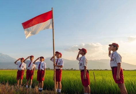 Motto Ideas, Neighborhood Activities, Independence Day Activities, Indonesian Independence, West Papua, Traditional Song, Playlist Ideas, Different Shades Of Red, Folk Dance