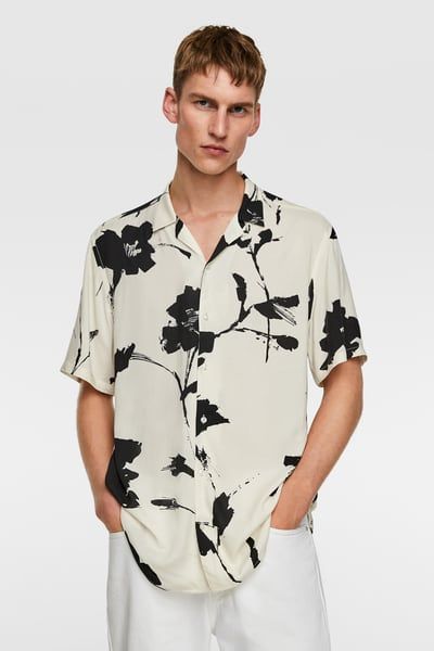 Men's New In Clothes | New Collection Online | ZARA United States Zara Summer Outfits, Plaid Print Shirt, Pique Shirt, Flowy Shirt, Steven Meisel, Floral Print Shirt, Mens Short Sleeve Shirt, Women Sunglasses, Formal Shirts For Men