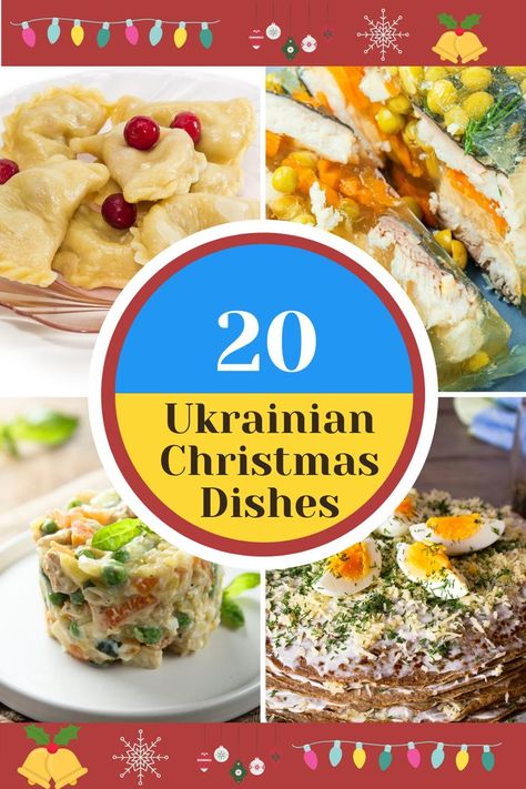 Most Popular Ukrainian Christmas Dishes Ukranian Food Recipes, Ukrainian Desserts, Ukraine Christmas, Christmas Eve Meal, Christmas Dinner Sides, Ukrainian Christmas, Eastern European Recipes, Around The World Food, Country Recipes