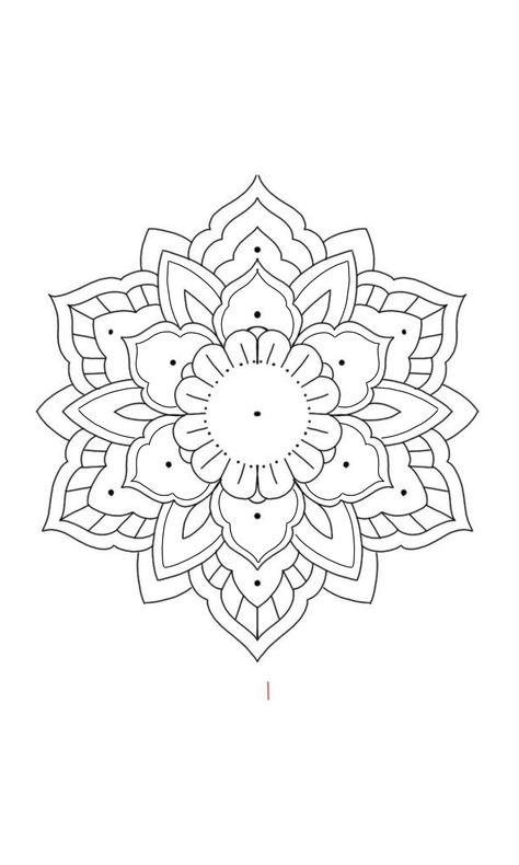 Mandala Outline Design, Mandala Tattoo Stencil, Mandala Outline, Geometric Mandala Tattoo, Henna Drawings, Optical Illusion Tattoo, Love Coloring Pages, Mandala Art Therapy, Mandala Stencils