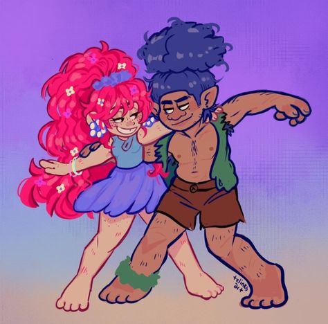 Artist: Telinks_Art Trolls Fanart, Poppy And Branch, Trolls Movie, Troll Dolls, Wow Art, Twin Brothers, Cute Art Styles, Cartoon Shows, Sketchbook Art Inspiration