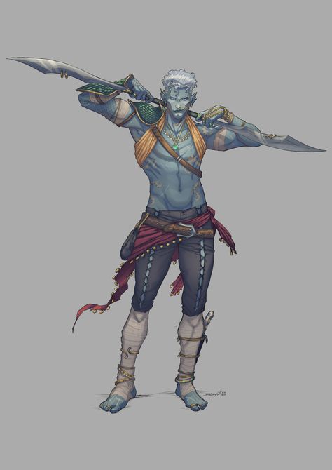 Humanoid Races Concept Art, Aquatic Elf Male, Genasi Dnd, Water Genasi, Sea Elf, Npc Ideas, Dnd Npc, Dnd Homebrew, Elf Characters