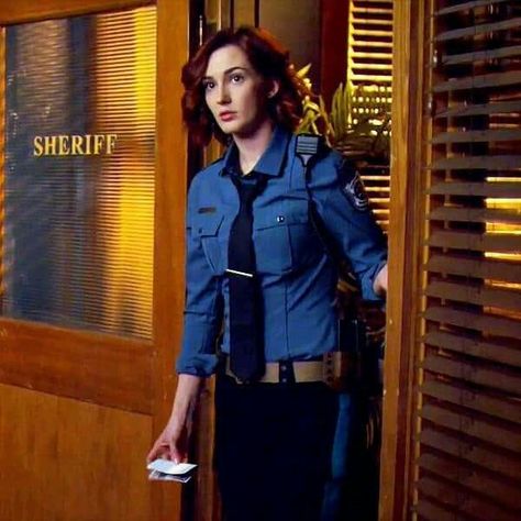 Nicole Haught Nicole Haught, Wynnona Earp, Kat Barrell, Katherine Barrell, Waverly And Nicole, Waverly Earp, Police Uniform, Wyatt Earp, Doc Holliday