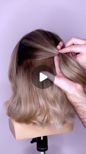 Check more at https://howcandothis.com/hairstyleideas/34672/ Upstyles For Short Hair, Short Hair Updo Easy, Faux Braid, Faux Braids, Short Hair Bun, Easy Bun Hairstyles, Simple Wedding Hairstyles, Easy Hair Updos, Braided Hairstyles For Teens