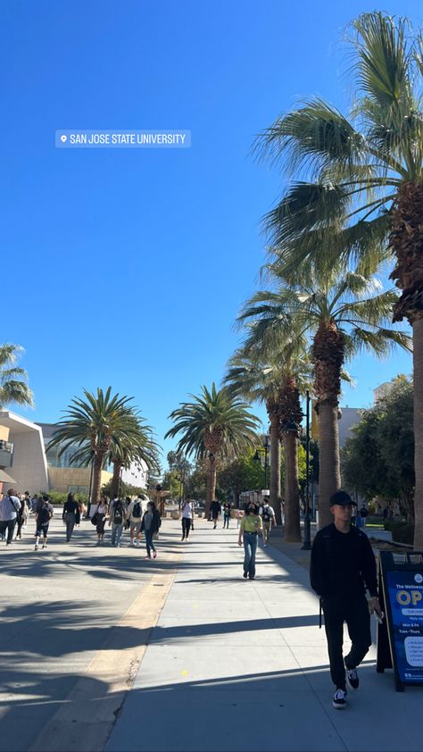 San Jose University, Cal State San Marcos, San Jose State University Aesthetic, San Jose California Aesthetic, India Bucket List, Future Aesthetic, California Roadtrip, College Vision Board, 2024 Photo