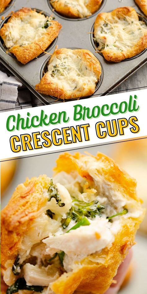 Broccoli Chicken Crescent Rolls, Easy Kid Friendly Fall Dinner Recipes, Leftover Broccoli Recipes, Chicken Broccoli Crescent, Crescent Cups, Leftover Chicken Recipes Easy, Kid Meals, Leftover Recipes, Crescent Recipes