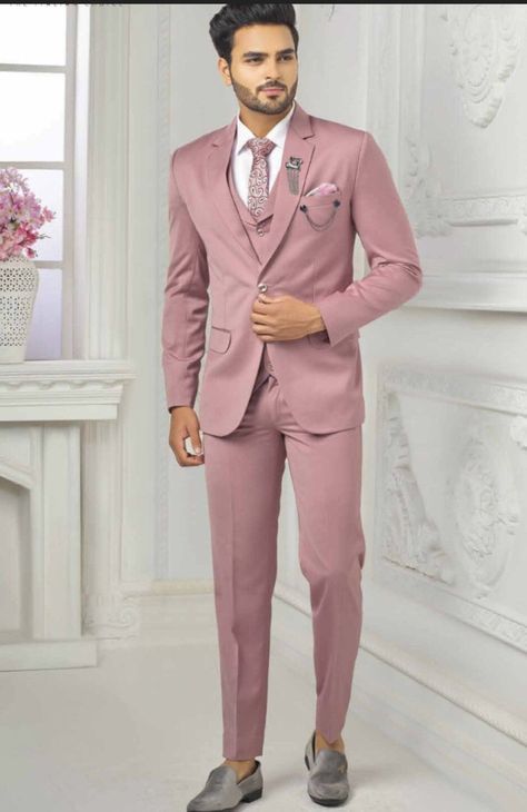 Dusty Rose Suit, Coat Pant For Men Suits Wedding, Pink Suit Men, Engagement Suits, Coat Pant For Men, Rosé Suit, Men Suit Wedding, Party Wear Outfits, 3 Piece Suit Wedding