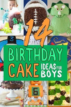 Boys Birthday Cakes Easy, Birthday Cake Ideas For Boys, Cake Ideas For Boys, Birthday Cake Kids Boys, Easy Birthday Cake, Train Theme Birthday Party, Construction Birthday Cake, Crazy Laura, 14th Birthday Cakes