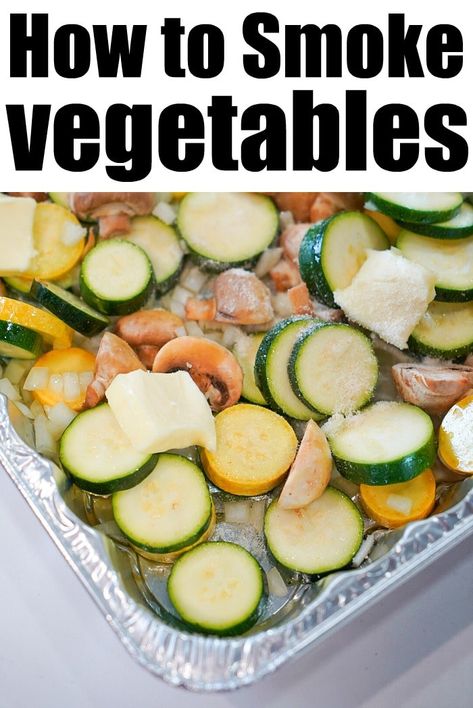 How to smoke vegetables. Perfect side dish when using your pellet or electric smoker to cook a protein. Perfectly tender in under 30 minutes and healthy. #smokerrecipes #traegerrecipes #smokedvegetables #zucchini #squash #vegetables Smoker Grill Recipes, Easy Smoker Recipes, Traeger Cooking, Smoker Recipes Electric, Pellet Smoker Recipes, Smoked Vegetables, Traeger Grill Recipes, Pellet Grills Smokers, Smoker Cooking