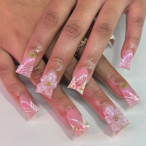 🎀♡𝐍𝐀𝐈𝐋𝐙𝐁𝐘𝐊𝐄𝐍𝐙𝐙/𝐊𝐄𝐍𝐙𝐈𝐄𝐒𝐊𝐀𝐖𝐀𝐈𝐈𝐒𝐔𝐏𝐏𝐋𝐘♡🎀 (@nailzbykenzz) • Instagram photos and videos Duck Nails, Girly Acrylic Nails, Acrylic Gel, Pink Acrylics, Neutral Nails, Birthday Nails, Pretty Acrylic Nails, Long Acrylic Nails, Flower Nails