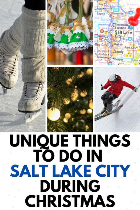 Unique Things to do in Salt Lake City during Christmas Salt Lake City Utah Christmas, Salt Lake City Christmas, Salt Lake City Utah Things To Do In Winter, Things To Do In Salt Lake City Utah, Salt Lake City Utah Things To Do In, Salt Lake City Utah Winter, Utah Christmas, Christmas Things To Do, Utah Vacation