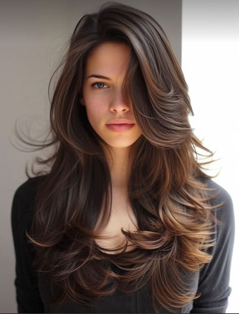 Haircut For Wavy Hair Medium Round Face, Western Pose, Butterfly Haircuts, The Butterfly Haircut, Easy Updos For Long Hair, Outfit Ideas 2024, Butterfly Haircut, Shaggy Haircuts, Trendy Outfit Ideas