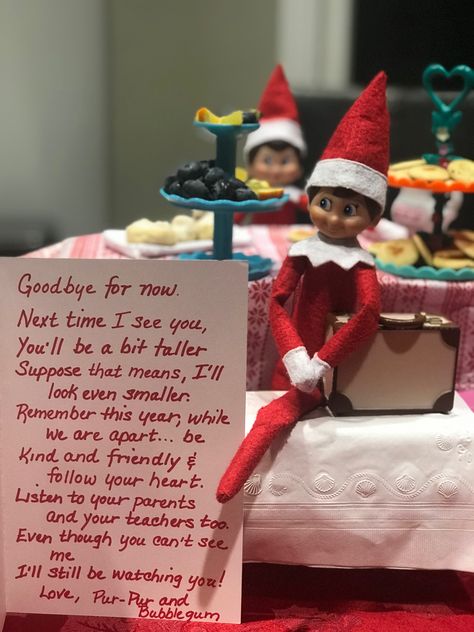 Make Christmas Great Again Elf, Elf Birthday Ideas Kids, Elf Ideas Easy Toddlers, Letters To Kids From Elf On The Shelf, 2 Days Until Christmas Elf, December 24th Elf On The Shelf, Departing Elf On The Shelf Ideas, Day 23 Elf On The Shelf, Elf On The Shelf Gives A Gift