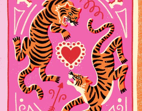 Retro matchboxes Orange Tiger, Pink Tiger, Wallpaper Collage, Preppy Wallpaper, Perfect Match, Tigers, Pink And Orange, With Love, Orange