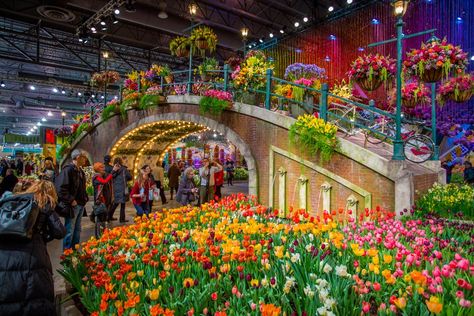 Mall Ideas, Enchanted Forest Baby Shower, Philadelphia Flower Show, Visit Philadelphia, Forest Baby Showers, Children Park, Indoor Flowers, Garden Show, Rooftop Garden