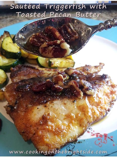 Trigger Fish Recipes, Triggerfish Recipe, Trigger Fish Recipe, Fish Marinades, Beachy Food, Ceviche Recipe Fish, Poached Fish Recipes, Butter Fish Recipe, Whole Fish Recipes