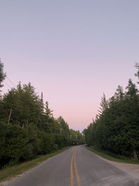 Road Trip Michigan, Tom Lake Aesthetic, Summer In Canada Aesthetic, Backroads Aesthetic, On The Road Aesthetic, Michigan Road Trip Aesthetic, Summer In Michigan, Massachusetts Summer Aesthetic, Summer Roadtrip Aesthetic