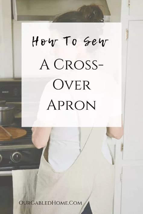 Apron Pattern Free, Cross Back Apron, Apron Sewing Pattern, Sew Ins, Sewing Aprons, Beginner Sewing Projects Easy, Aprons Patterns, Creation Couture, Sewing Projects For Beginners