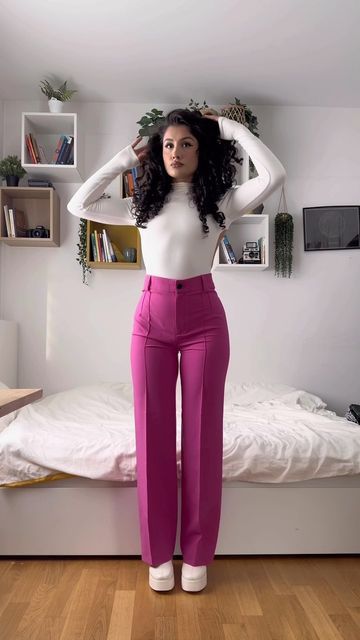 Debut Outfit Guest Casual Pants, Styling Office Pants, Modest Dress Pants Outfits, Slacks Outfit Formal, Classy Pants Outfits, Formal Looks For Women, Cute Work Pants, Women's Spring Outfits, Spring Outfit Ideas For Women