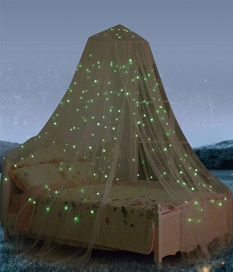 Mosquito Net Bedroom, Bed Netting, Kids Bed Canopy, Mosquito Net Bed, Bed Net, Canopy Bed Diy, Baby Canopy, Lightweight Bedding, Glow In Dark