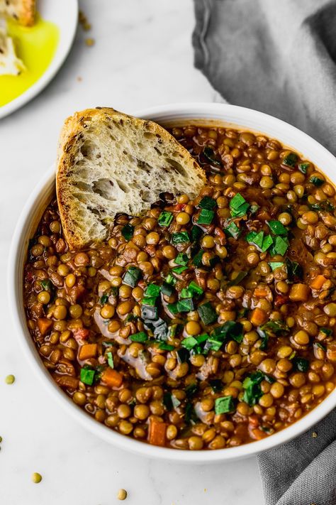 Lentil Side Dish, Lentil Recipe, Lentil Dishes, Brown Lentils, Lentil Recipes, Healthy Soup Recipes, Lentils, Soup Recipes, Diner